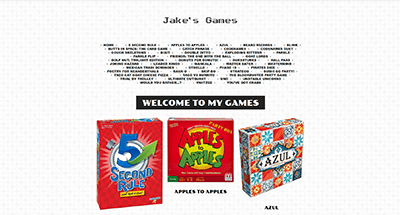 Jake's Games Website